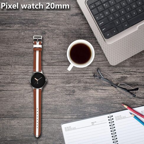for Google Pixel Watch Band Genuine Leather Band, Durable Breathable Replacement Strap for Google Pixel Watch Women Man. in Saudi Arabia