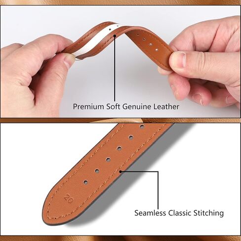 for Google Pixel Watch Band Genuine Leather Band, Durable Breathable Replacement Strap for Google Pixel Watch Women Man. in Saudi Arabia