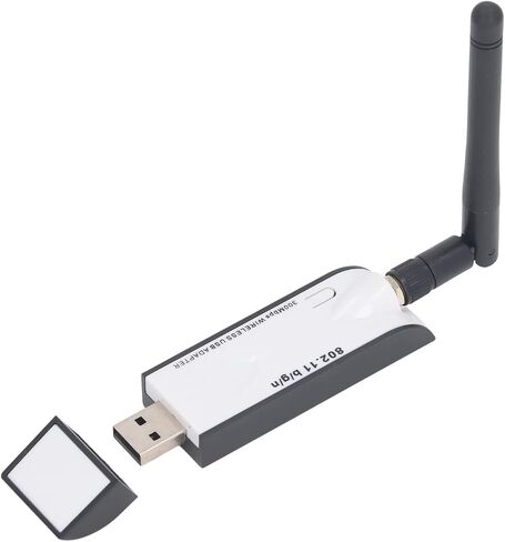 محول واي فاي USB بسرعة 300 ميجا بت في الثانية مع هوائي، اتصال لاسلكي مستقر، نظام متعدد متوافق مع أجهزة الكمبيوتر الشخصية وسطح المكتب والويندوز in Kuwait