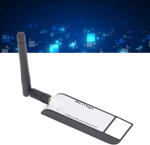 محول واي فاي USB بسرعة 300 ميجا بت في الثانية مع هوائي، اتصال لاسلكي مستقر، نظام متعدد متوافق مع أجهزة الكمبيوتر الشخصية وسطح المكتب والويندوز in Kuwait