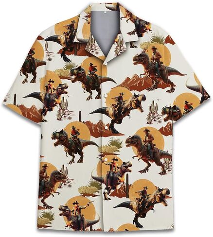 Tropical Bigfoot Hawaiian Shirts for Men Women, Bigfoot Sasquatch Summer Beach Aloha Button Down Short Sleeve in Saudi Arabia