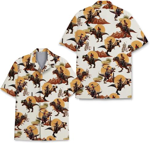 Tropical Bigfoot Hawaiian Shirts for Men Women, Bigfoot Sasquatch Summer Beach Aloha Button Down Short Sleeve in Saudi Arabia