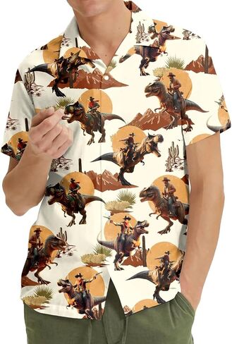 Tropical Bigfoot Hawaiian Shirts for Men Women, Bigfoot Sasquatch Summer Beach Aloha Button Down Short Sleeve in Saudi Arabia