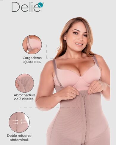 DELIÉ by Fajas DPrada 09111 Fajas Colombianas Postpartum Girdle Full Body Shaper for Women in Kuwait