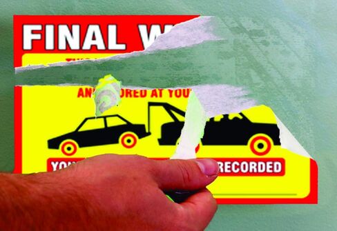 ملصقات تحذير نهائية (عبوة من 50 قطعة) إشعار مخالفة ركن السيارة تم ركن السيارة بشكل غير قانوني - حجم كبير 6 × 9 بوصة - أصفر in Kuwait