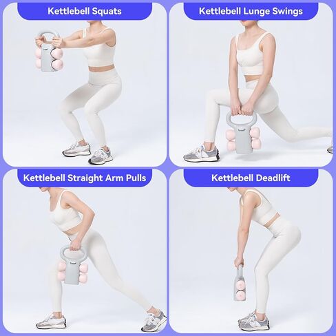 Adjustable Kettlebell Weight Set，2 in 1 detachable kettlebell for home gyms with two 2.5kg/5.5lb dumbbells,Total weight 12LB，Workout Strength Training for home gym，Suitable for beginners in Saudi Arabia