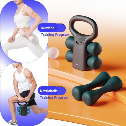 Adjustable Kettlebell Weight Set，2 in 1 detachable kettlebell for home gyms with two 2.5kg/5.5lb dumbbells,Total weight 12LB，Workout Strength Training for home gym，Suitable for beginners in Saudi Arabia