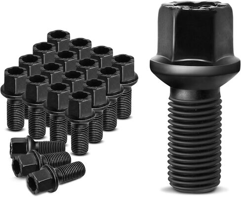 مسامير عجلة A-Premium M14-1.50 متوافقة مع مجموعة Volkswagen Jetta Passat Golf Tiguan Beetle Audi A3 A4 A5 A6 A7 Quattro A8 الأمامية والخلفية المكونة من 20 قطعة in Saudi Arabia