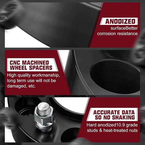 BDFHYK 2 inch 6x135 Wheel Spacers 6Lug Hub Centric 6x135mm Compatible with F-150 2004-2014, Lincoln Navigator 2003-2014, Expedition 2003-2014, M14x2 87.1mm Hub Bore, Set of 4 in Saudi Arabia