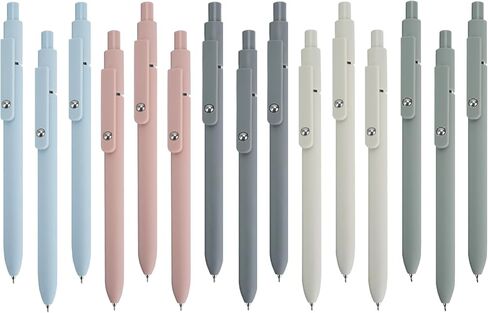 15 قطعة من أقلام الحبر سريعة الجفاف، أقلام جل ذات نقاط دقيقة للكتابة الناعمة، أقلام كرة دوارة قابلة للسحب، أقلام سوداء لطيفة مقاس 0.5 مم، قلم جمالي للوازم المدرسية المكتبية للنساء، هدايا منزلية، تدوين الملاحظات in Kuwait