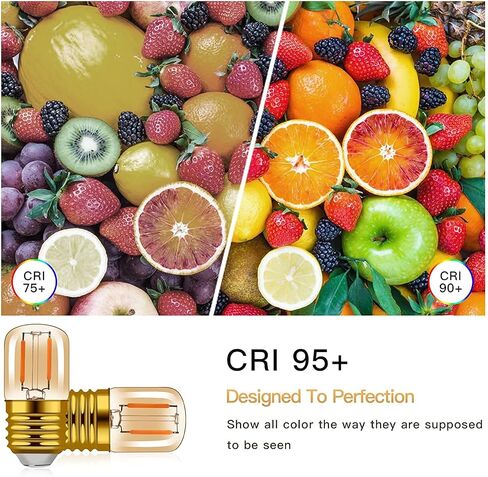 1W Low Wattage LED Edison Night Light Bulbs Warm,T28 Mini Vintage Light Bulb 10W Incandescent Equal,E26 Medium Screw Base Bulb for Oven Bulbs Decoration 6 Pack in Saudi Arabia