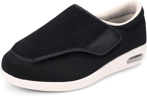 Men's Diabetic Shoes, Lightweight Wide Width Walking Sneakers with Adjustable Closures for Diabetic Edema Plantar Fasciitis Bunions Arthritis Swollen Feet in Saudi Arabia
