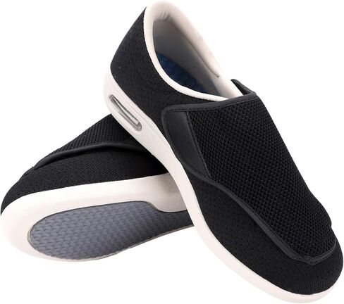 Men's Diabetic Shoes, Lightweight Wide Width Walking Sneakers with Adjustable Closures for Diabetic Edema Plantar Fasciitis Bunions Arthritis Swollen Feet in Saudi Arabia