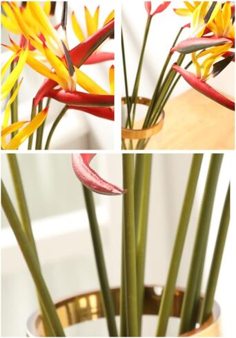 NatureMan 10Pack Artificial Flowers Bird of Paradise,22.4 Inch Hawaiian Tropical Flowers Strelitzia Green Plant for Home Garden Decoration Office Verandah Wedding Decorations (Ocean Blue) in Saudi Arabia