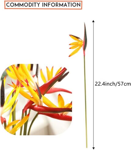 NatureMan 10Pack Artificial Flowers Bird of Paradise,22.4 Inch Hawaiian Tropical Flowers Strelitzia Green Plant for Home Garden Decoration Office Verandah Wedding Decorations (Ocean Blue) in Saudi Arabia