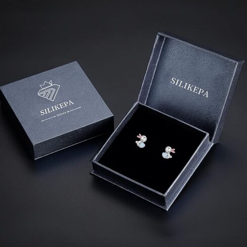 SILIKEPA Sterling Silver Ladybug Dinosaur Sheep Dragonfly Panda Bee Cat Turtle Spider Stud Earrings Animal Earring Hypoallergenic Jewelry Gifts for Women Teen Girls in Saudi Arabia
