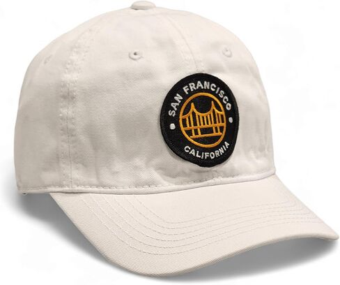 San Francisco California - Classic Patch Dad Hat, Curved Brim Adjustable Cotton Baseball Cap, Men & Women Golf, Gym, Hike in Saudi Arabia