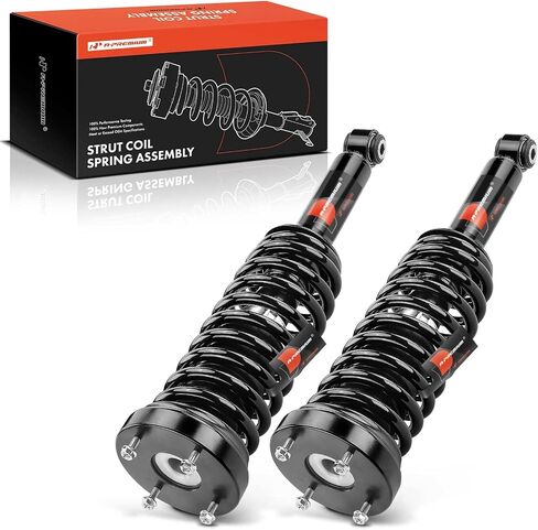 A-Premium Rear Pair (2) Complete Strut & Coil Spring Assembly Compatible with Jaguar Super V8 2005-2009, Vanden Plas 2006-2009, XJ 2010, XJ8 2004-2009, XJR 2004-2009, Driver and Passenger Side in Saudi Arabia