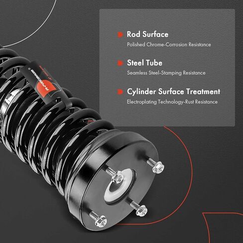 A-Premium Rear Pair (2) Complete Strut & Coil Spring Assembly Compatible with Jaguar Super V8 2005-2009, Vanden Plas 2006-2009, XJ 2010, XJ8 2004-2009, XJR 2004-2009, Driver and Passenger Side in Saudi Arabia