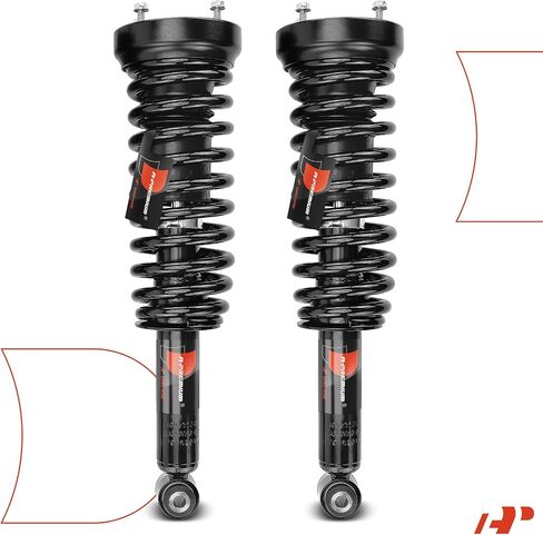 A-Premium Rear Pair (2) Complete Strut & Coil Spring Assembly Compatible with Jaguar Super V8 2005-2009, Vanden Plas 2006-2009, XJ 2010, XJ8 2004-2009, XJR 2004-2009, Driver and Passenger Side in Saudi Arabia