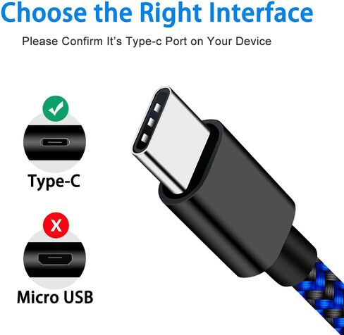 كابل شاحن VOTY USB-C متوافق مع iPad Pro 12.9 بوصة (الجيل الثالث والرابع والجيل الخامس)، Pro 11 بوصة (الجيل الأول والثاني والثالث)، 10.9 بوصة والعاشر 2022. سلك شحن من النوع C لجهاز iPad Mini 6th، Air 4th Gen 5 in Kuwait