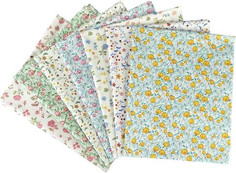 Misscrafts 7pcs القطن الحرفية النسيج حزمة 18 "× 22" قبل قطع لحاف المربعات الدهون أرباع اللحف النسيج للخياطة صياغة خليط DIY سكرابوكينغ in Kuwait