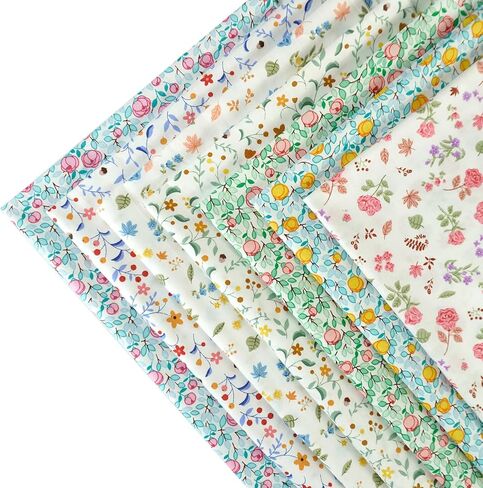 Misscrafts 7pcs القطن الحرفية النسيج حزمة 18 "× 22" قبل قطع لحاف المربعات الدهون أرباع اللحف النسيج للخياطة صياغة خليط DIY سكرابوكينغ in Kuwait