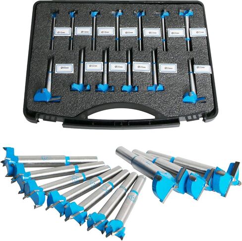 Aopin Forstner Drill Bits Professional Carbide Woodworking Hole Saw, Cutting Diameter 26mm, 2Pcs (Blue, Silver) in Saudi Arabia