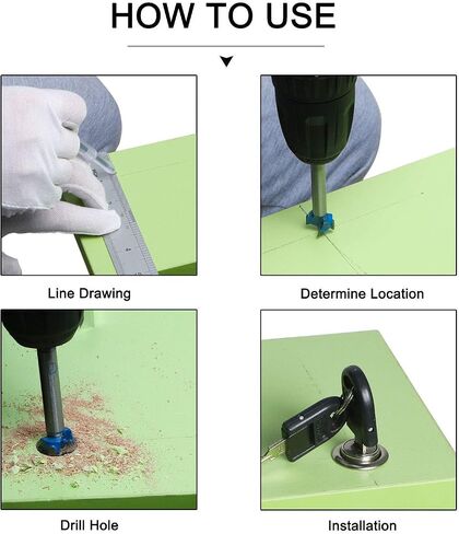 Aopin Forstner Drill Bits Professional Carbide Woodworking Hole Saw, Cutting Diameter 26mm, 2Pcs (Blue, Silver) in Saudi Arabia