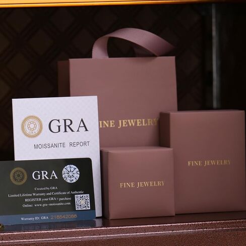 أقراط ONKAZO Moissanite المرصعة في المختبر أقراط ألماس مضادة للحساسية 0.6 قيراط - 2 قيراط D لون دائري 18 قيراط مطلي بالذهب الأبيض 925 أقراط من الفضة الإسترلينية هدايا مجوهرات للنساء والرجال in Kuwait