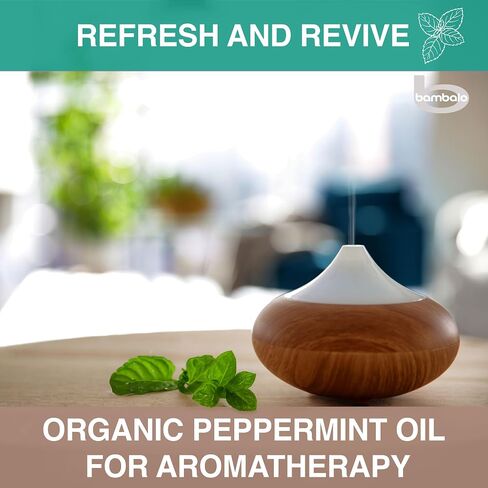 زيت النعناع العطري العضوي - نقي 100% معتمد من وزارة الزراعة الأمريكية، لموزع الروائح العلاجية، درجة علاجية، 10 مل in Saudi Arabia