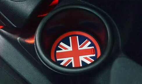 iJDMTOY Black/White 78mm Checker Pattern Style Silicone Insert Mats Compatible with Mini Cooper R61 Paceman F55 F56 3rd Gen Front Console Drink Holders in Saudi Arabia