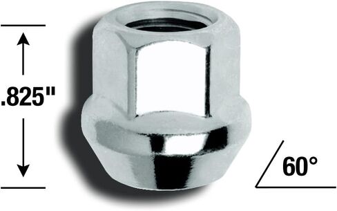 Gorilla Automotive 40087B Acorn Bulge Open End Lug Nuts (1/2" Thread Size) in Saudi Arabia