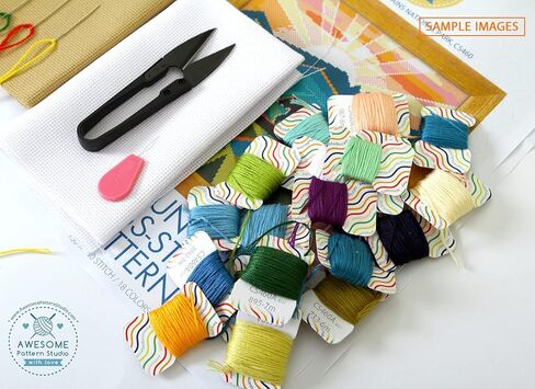 مجموعة سبايدرمان K388-0 ذات غرز متقاطعة. خيوط وإبر و2 قماش وخيط ومقص و4 أنماط ألوان مطبوعة. طقم أنماط التطريز in Kuwait