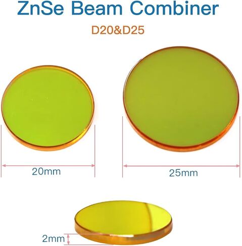 FONLAND قاعدة مجمع الشعاع الأزرق مع أول مرآة جبل Dia.25mm و1 قطعة مجمع الشعاع Dia.25mm و1 قطعة مؤشر أحمر Dia.12mm لآلة النقش بالليزر CO2 in Saudi Arabia