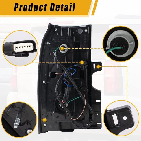 Boine LED الذيل ضوء متوافق مع 2015 2016 2017 2018 2019 2020 تشيفي تاهو سوبربان الخلفي الأيسر سائق الجانب الخلفي ضوء الفرامل الإسكان (جانب السائق الأيسر) in Kuwait