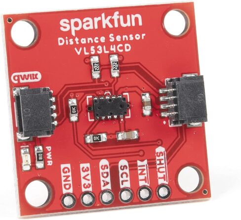 مستشعر المسافة SparkFun - 1.3 متر، VL53L4CD (Qwiic) - مسافة قياس من 1 مم إلى 1300 مم - دقة دقة 1 مم بدقة +/- 7 مم - متطلبات طاقة من 2.6 فولت إلى 3.5 فولت in Saudi Arabia