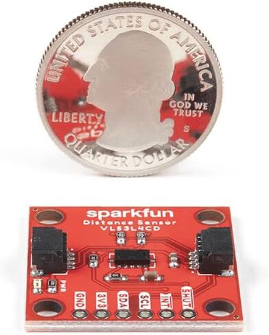 مستشعر المسافة SparkFun - 1.3 متر، VL53L4CD (Qwiic) - مسافة قياس من 1 مم إلى 1300 مم - دقة دقة 1 مم بدقة +/- 7 مم - متطلبات طاقة من 2.6 فولت إلى 3.5 فولت in Saudi Arabia