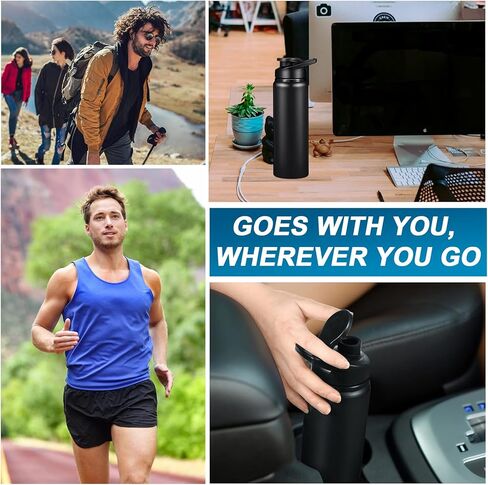 16 Pieces Aluminum Water Bottles Bulk 25 oz Sports Water Bottles with Snap Lids Lightweight Bike Water Bottle Reusable Leak Proof Travel Bottles for Outdoor Gym Sports Camping Hiking Fishing in Kuwait