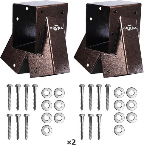 Durable Gorgeous Heavy Duty 2 Swing Set Brackets All Accessories Included for Outdoor Indoor Playground Porch Garden Equipment Swing Set (Bronze) in Saudi Arabia