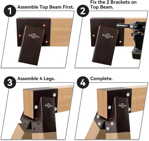 Durable Gorgeous Heavy Duty 2 Swing Set Brackets All Accessories Included for Outdoor Indoor Playground Porch Garden Equipment Swing Set (Bronze) in Saudi Arabia