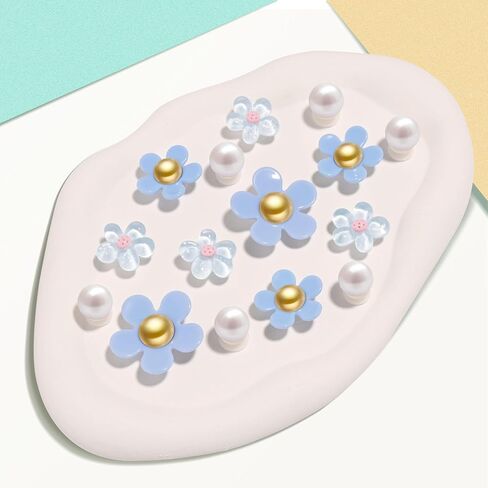NateBur Flower Shoe Charms Cute Daisy Shoe Charms for Girls Women Adults & Kids Shoe Decoration for Sandals Clog Birthday Party Gift in Saudi Arabia