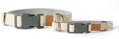 Sam and Maui Linen Blend Dog Collar, Green Tea S in Saudi Arabia