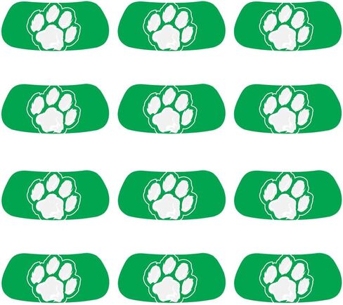 Anderson's Blue and Gold Single Paw EyeBlacks, 12 Pairs per Package, School Spirit, Face Stickers, Sports Fan Gear, Football Cheerleader Accessories, Homecoming in Saudi Arabia