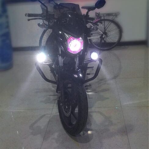 60W 6000LM LED كشاف ضوء Len للدراجات النارية قيادة الضباب، أصفر أبيض بعيد بالقرب من الضوء فلاش LED ضوء العمل للدراجات النارية ATV UTV SUV سيارة جرار رافعة شوكية قارب (1 قطعة) in Kuwait