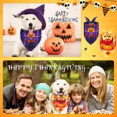 60 Pcs Fall Plaid Dog Bandanas Bulk Thanksgiving Dog Triangle Scarf Holiday Dog Bibs Puppy Bandanas Pet Costume Adjustable Outfit Washable Kerchief for Small to Medium Pet in Saudi Arabia