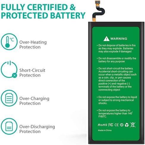 مجموعة استبدال بطارية Galaxy S8 Active بقدرة 4300 مللي أمبير في الساعة لهاتف Samsung Galaxy S8 Active مع مجموعة أدوات الإصلاح. in Saudi Arabia