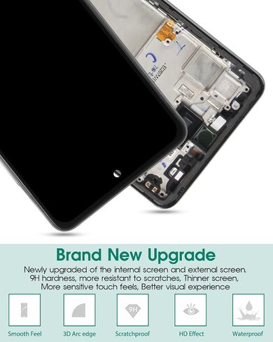 استبدال شاشة TFT لهاتف Samsung Galaxy A52s 5G لجهاز Galaxy A52s 5G LCD لشاشة SM-A528B SM-A528B/DS جزء إصلاح مجموعة شاشة تعمل باللمس مع إطار (بدون بصمة) in Saudi Arabia