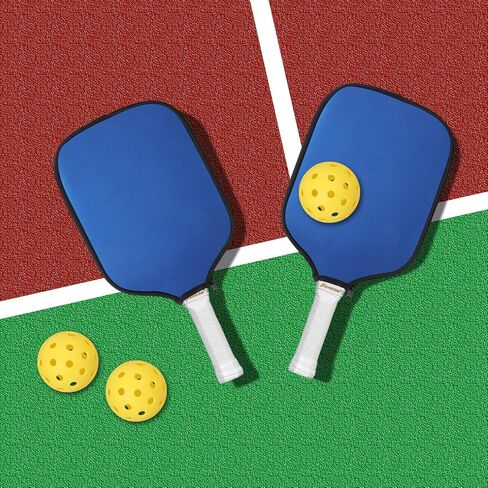 2pcs Pickleball Paddle Covers, Waterproof Neoprene Pickle Ball Covers Protective Pickleball Racket Holder Sleeve with Zipper Fits Most Paddle Racket (Blue) in Saudi Arabia