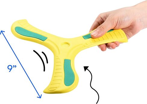 Amazaque Soft Boomerang For Kids And Adults - Foam Boomerang Toy, Boomerang Returning Cross and Throwing Stick Circle - Game for Beach Pool Games - Safe Play & Soft Impact Indoors or Outdoors for Kids in Saudi Arabia